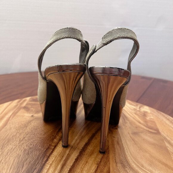 Platform peep toe high heel - Picture 4 of 7